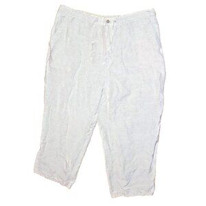 Cubavera Linen Blend Core Drawstring Pants Tan Mens Size XXL Pockets